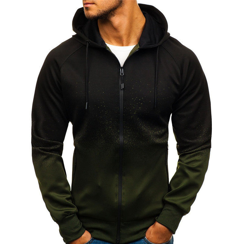 Herren Kapuzenpullover Sportlich Modern Farbverlauf