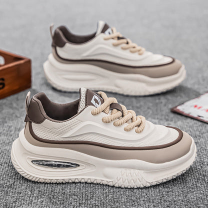 Damen Sneaker mit Luftpolster Komfortschuh Weiß