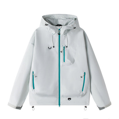 Herren Funktionsjacke Wasserdicht Verstellbare Kapuze