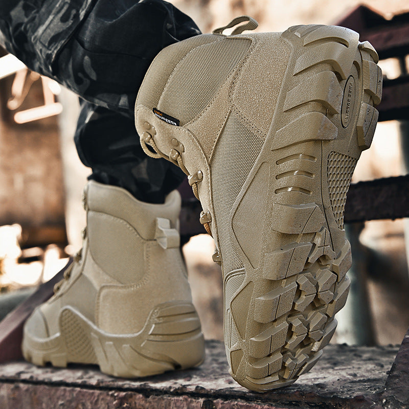 Herren Stiefel Taktisch Rutschfest Knöchelschutz Outdoor