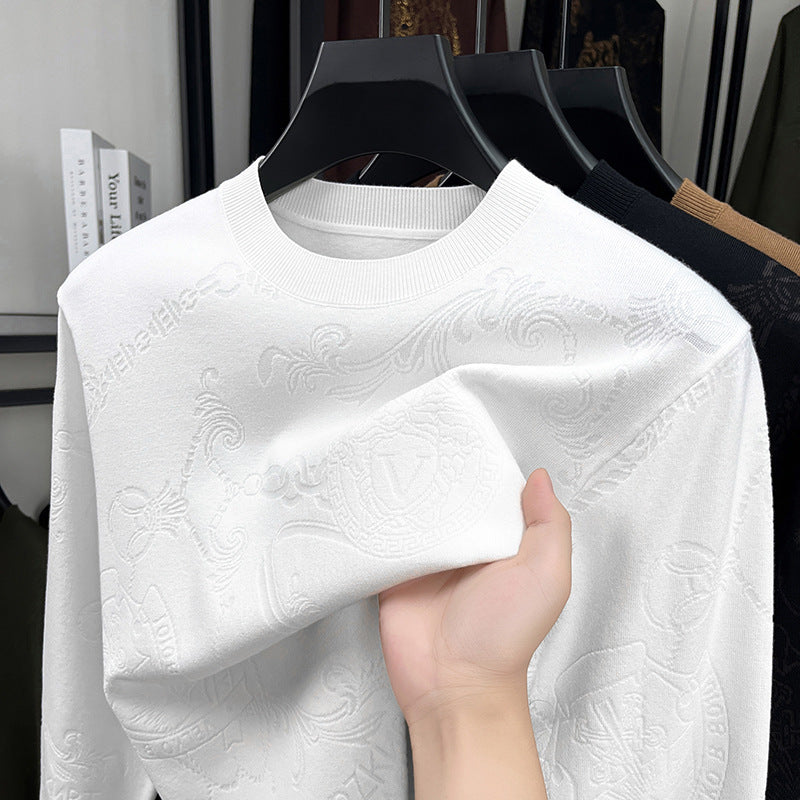 Herren Strickpullover mit 3D Logo Modern Berlin Style