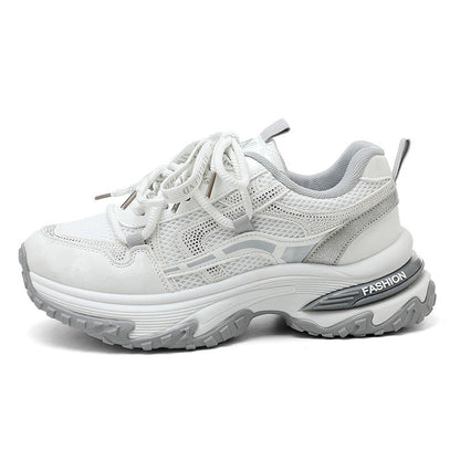 Damen Sneakers Sportlich Atmungsaktiv Laufschuhe Schwarz