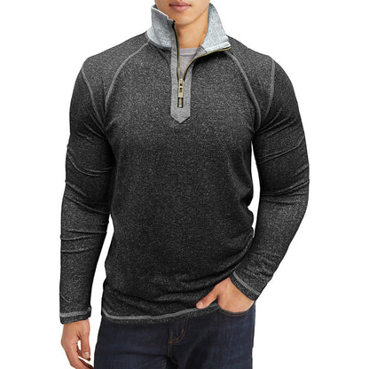 Herren Funktionspullover Stehkragen Thermo Soft