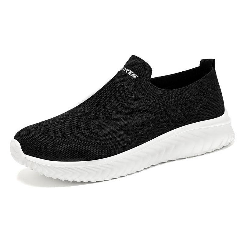 Damen Sneaker Leicht atmungsaktiv Freizeitschuhe Weiss Schwarz