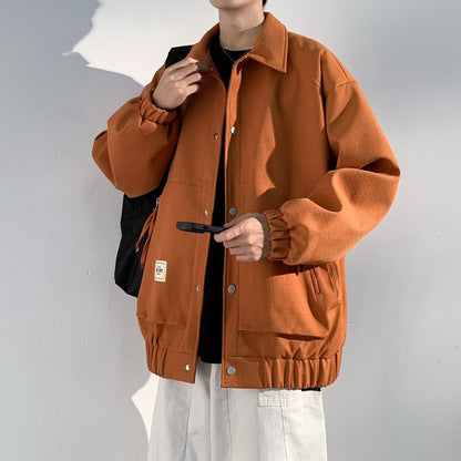 Herren Utility-Jacke Bequem Freizeitjacke Größe XL