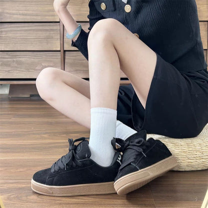 Damen Sneaker Weiches Nubukleder Rutschfest