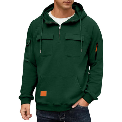 Herren Alltags-Hoodie mit praktischen Taschen BerlinGlamour: Herren Alltags-Hoodie ist ein stylisches und vielseitiges Accessoire für Damen, das mit einer Vielzahl von praktischen und modischen