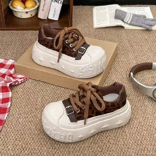 Damen Plateau Sneaker Bequem Trendy Höhe Schuhe