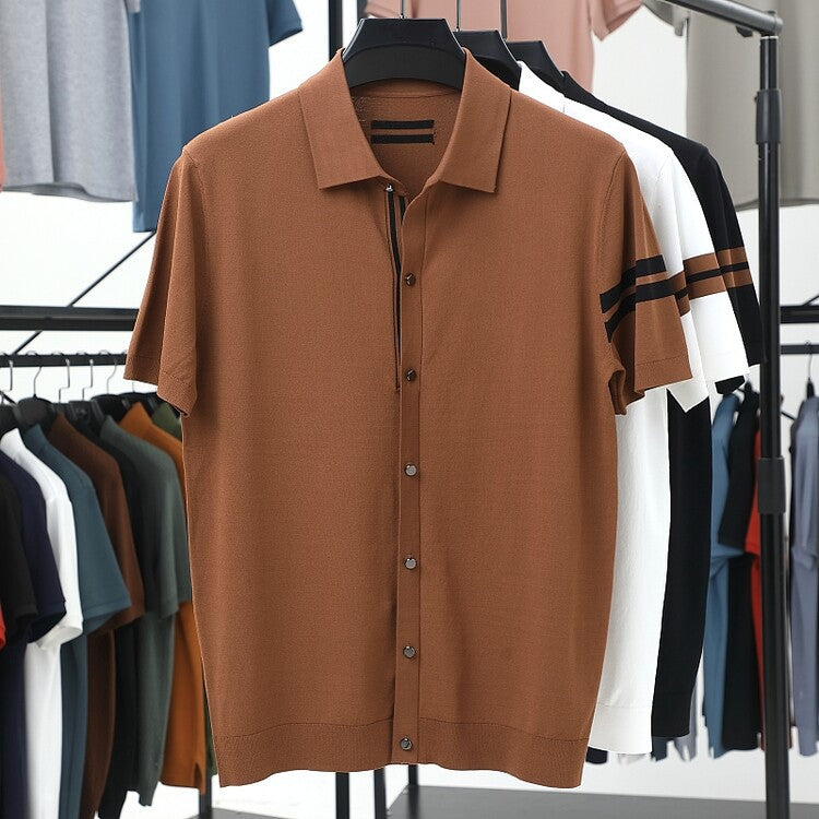 Herren Polohemd Kurzarm Elegant Modern Sportlich