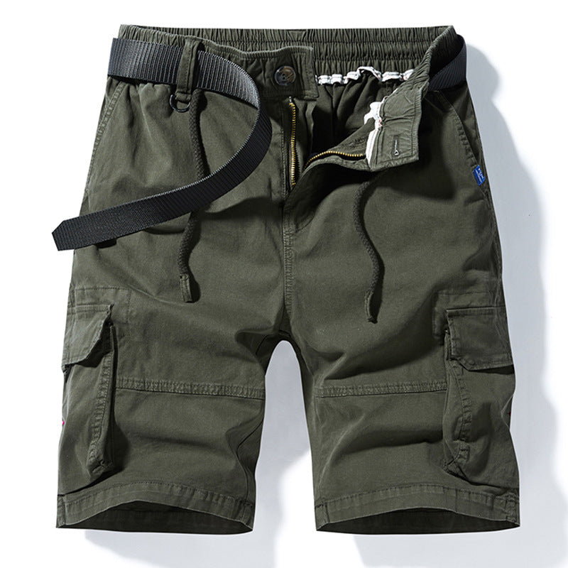 Herren Cargoshorts Elastisch Vieltaschig Freizeitshorts