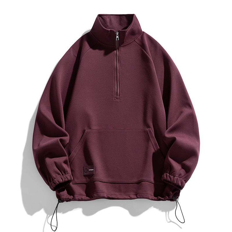Herren Pullover Langarm Kurzreißverschluss Modern