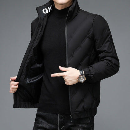 Herren Steppjacke Übergangsjacke Warm mit Hochkragen