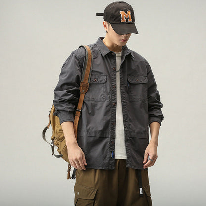 Herren Outdoor Jacke mit Taschen Praktisch Lässig