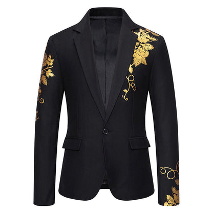 Herren Blazer Elegant Floralmuster Hochwertig