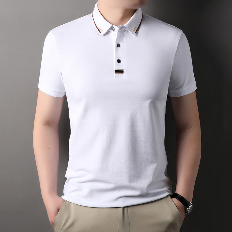 Herren Poloshirt Elegantes Piqué-Shirt Mit Kontrastdetails