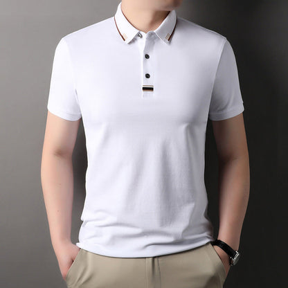 Herren Poloshirt Elegantes Piqué-Shirt Mit Kontrastdetails