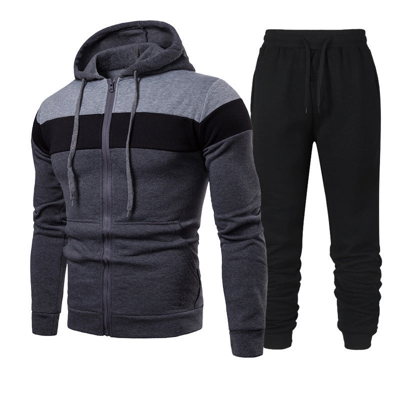 Herren Sportanzug Kapuzenjacke Jogginghose Set