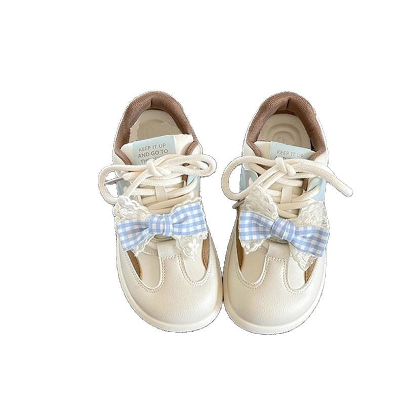 Damen Sneaker Sportlich Rüschen Schuhe Frauen