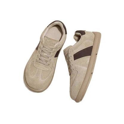 Damen SportSchuhe Wildleder Schnürschuhe Rutschfest