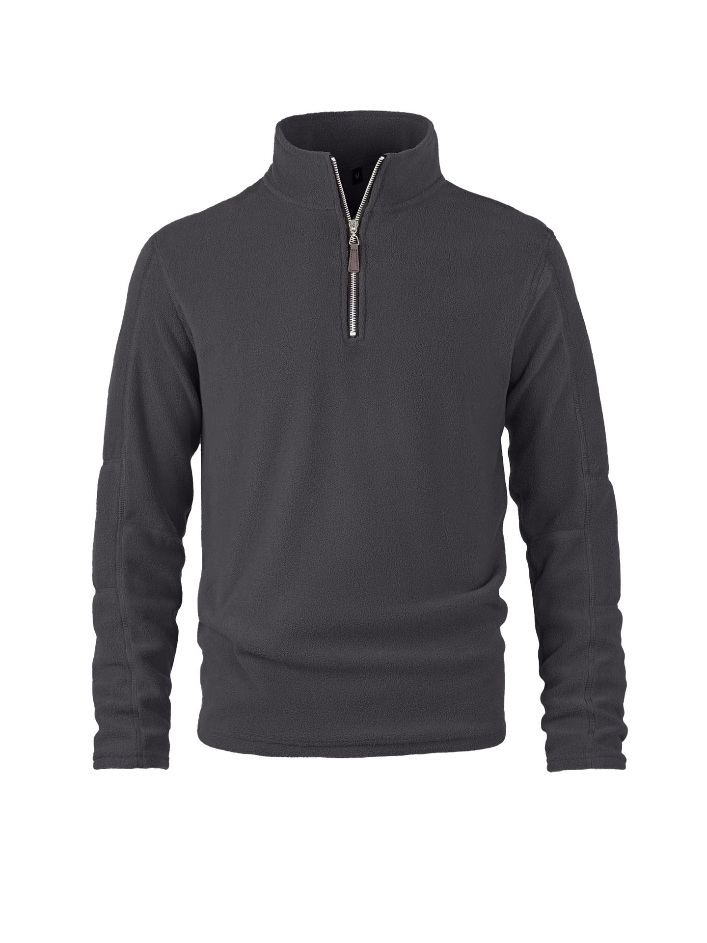 Herren Fleece Pullover Halblang Reißverschluss Elastisch Warm