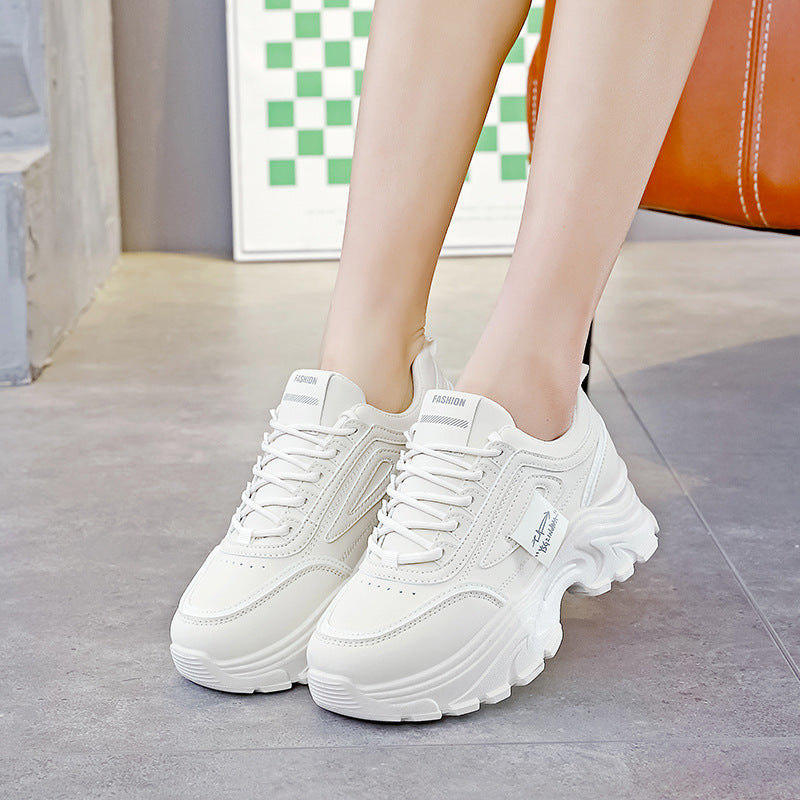 Damen Sneaker Chunky Bequem Laufsohle Dämpfung