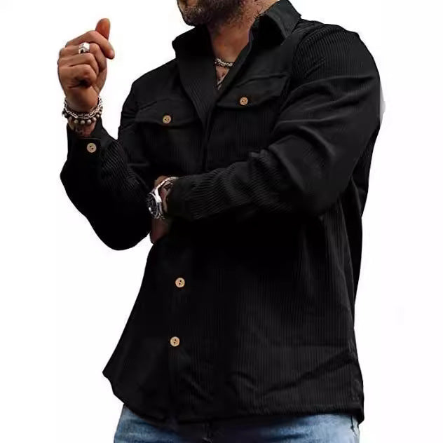 Herren Lederjacke Lässig Schnitt Modern