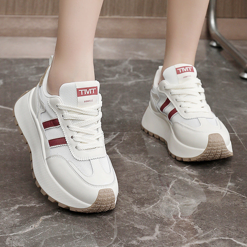 Damen Sneaker Plattform Schuhe Rutschfest Komfortabel