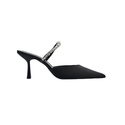 Damen Sling Pumps Glitzer Riemen Elegantes Design