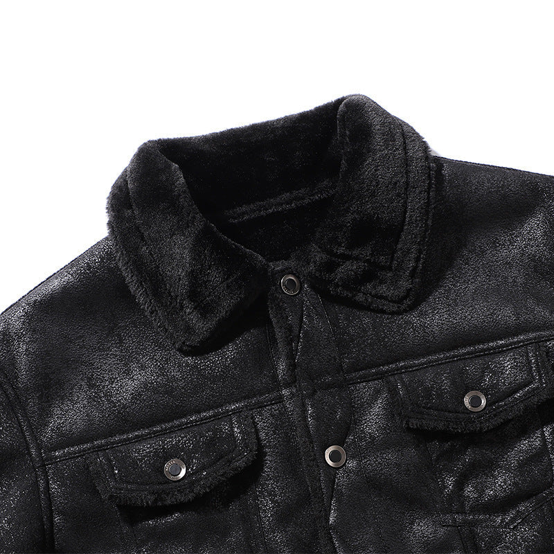 Herren Winterjacke Steppjacke Modern mit Applikationen