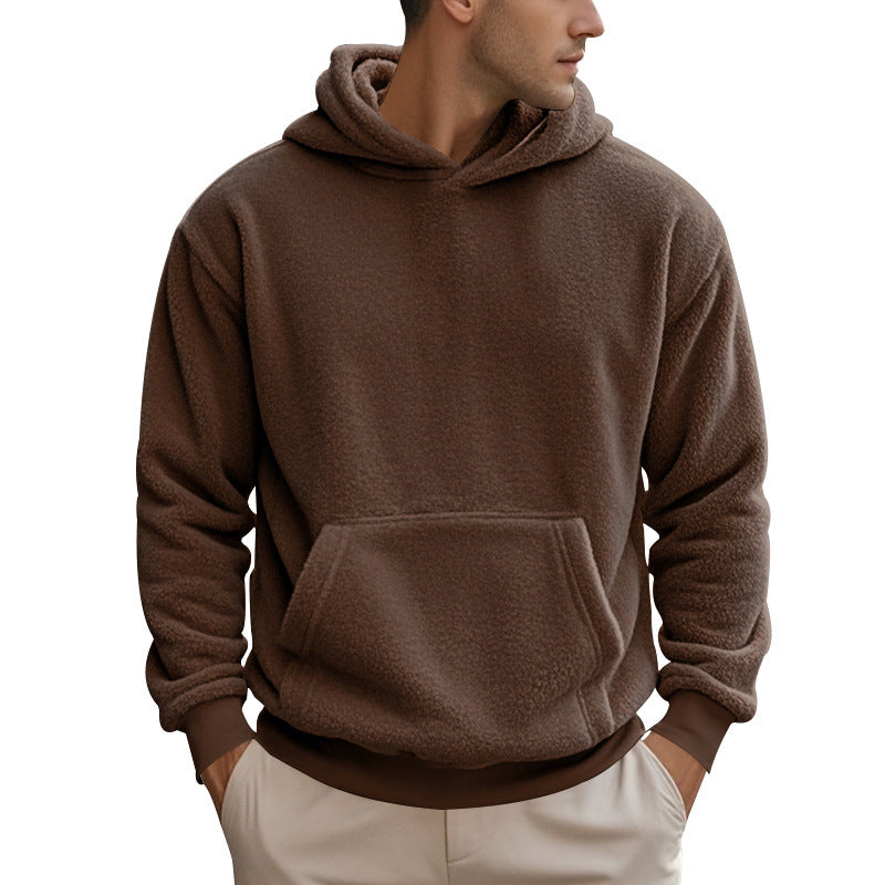 Herren Fleece Hoodie Modern Kängurutasche Größe XL