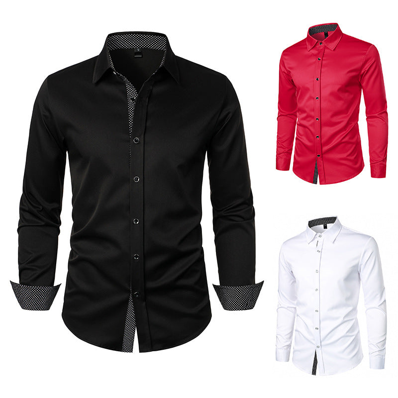 Herren Langarmhemd Modern Slim Fit Elegant Berlin - BerlinGlamour