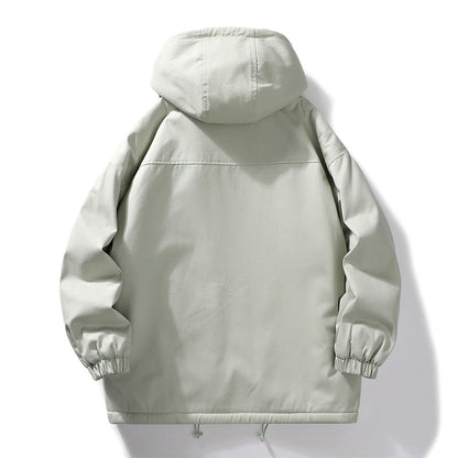 Herren Fleecejacke Warm Schützender Kragen Modern