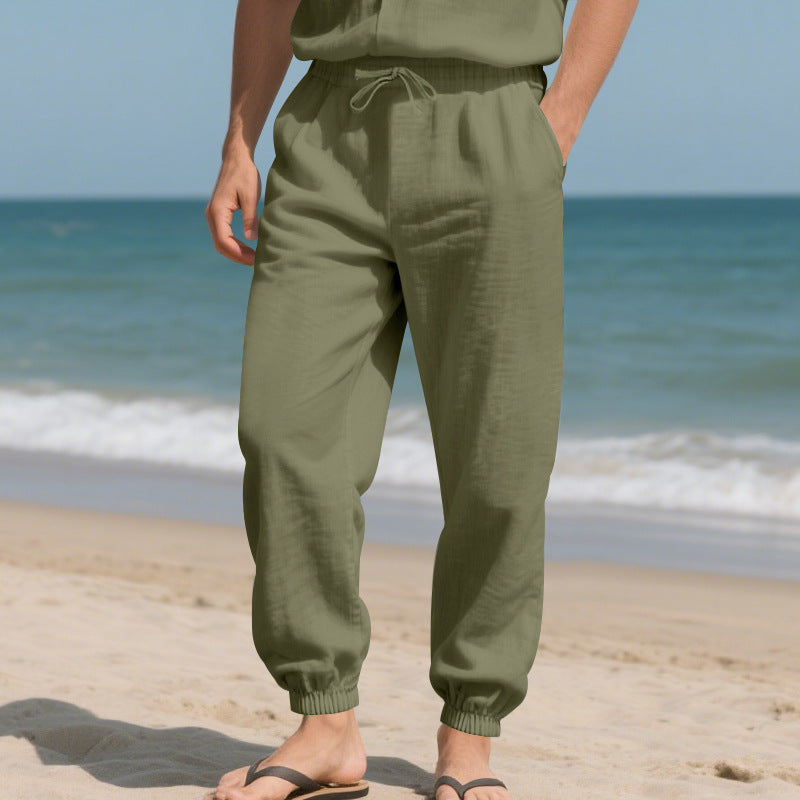 Herren Strandhose Leicht Elastischer Bund Bequem