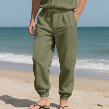 Herren Strandhose Leicht Elastischer Bund Bequem