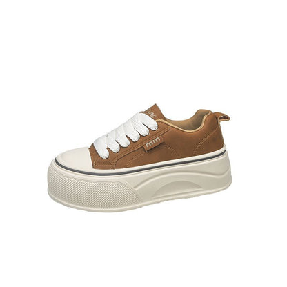 Damen Sneaker Plateau Bequem Elastisch