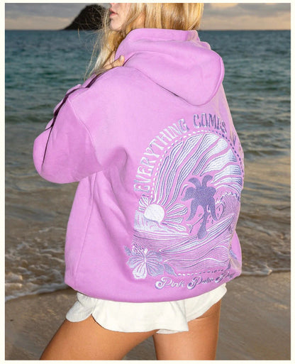 Strand Hoodie Kapuzenpullover Lässig Surfstil