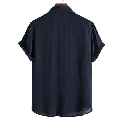 Herren Kurzarmhemd Slim Fit Elegant Modern