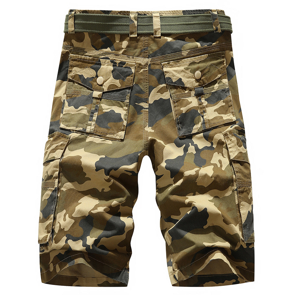 Herren Cargoshorts Elastisch Praktisch Mit Taschen