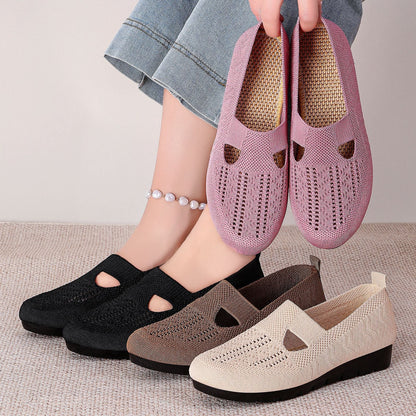 Damen Freizeitschuhe Atmungsaktiv Bequem Elastisch