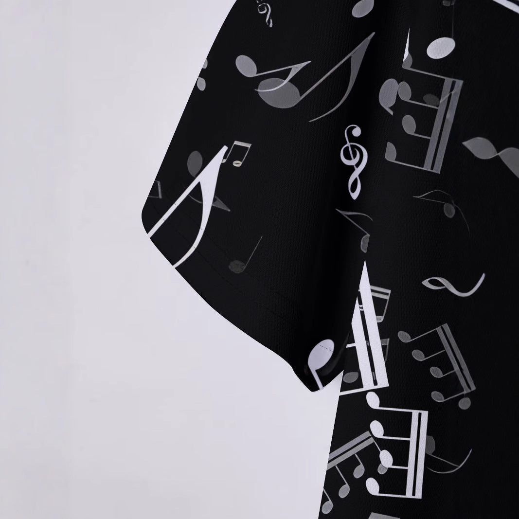 Herren Poloshirt Musik Druck Berlin Style