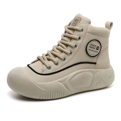 Damen Sneaker High-Top Sportlich Mit Strapazierfähiger Sohle