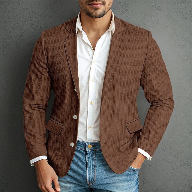 Herren Leinenblazer Elegante Sommerjacke Modern