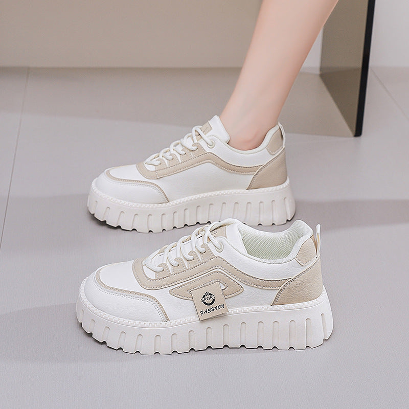 Damen Sneaker Plattform Bequem Leicht Heidi Style