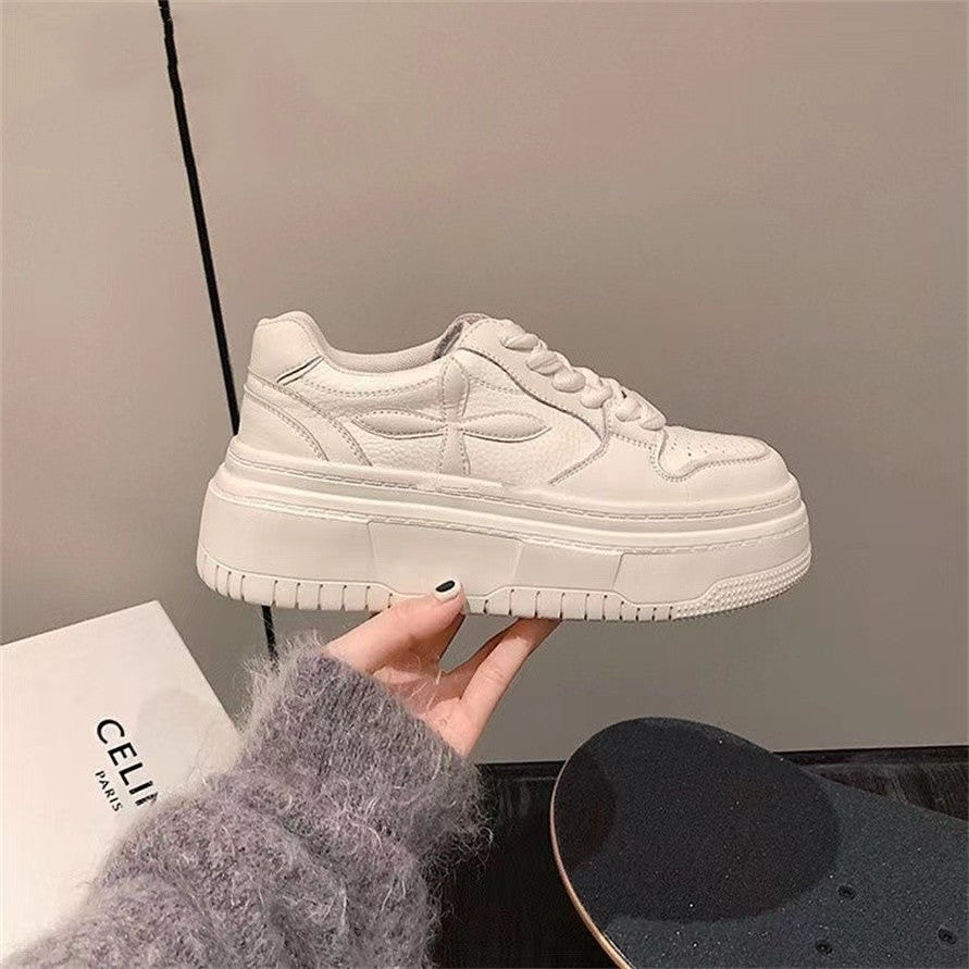 Damen Sneaker Plattform mit dicker Sohle atmungsaktiv Trend