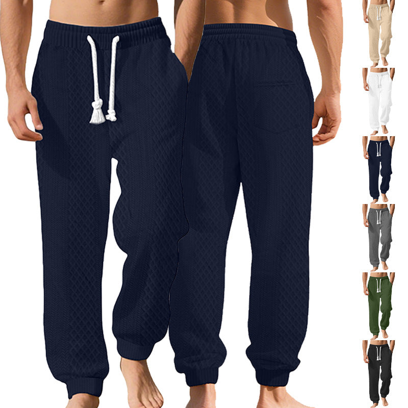 Herren Freizeithosen Bequem Kordelzug Elegant - BerlinGlamour