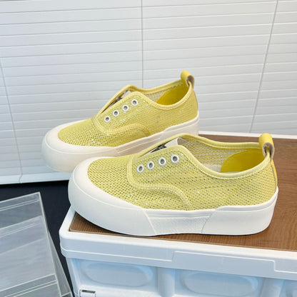 Damen Sneaker Sportlich Glitzer Atmungsaktiv - BerlinGlamour