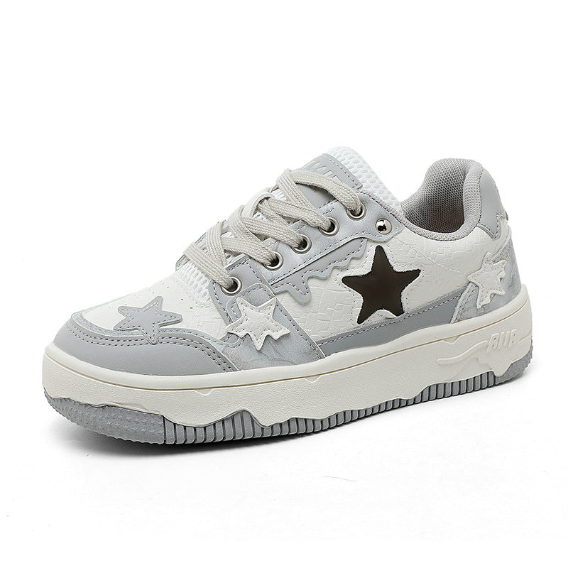 Damen Sneaker Sportlich Stern-Design atmungsaktiv