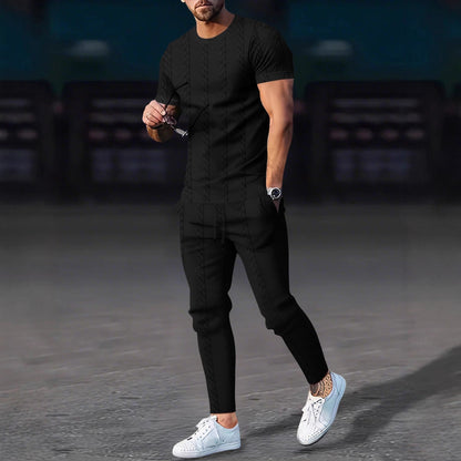 Herren Freizeit-Set Strukturiert Modern Berlin Style
