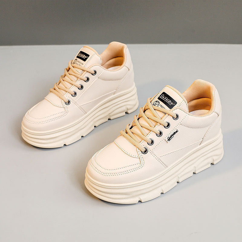 Damen Plateau Sneaker Bequem Rutschfest Modisch
