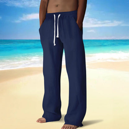 Herren Strandhosen Leicht Elastisch Mit Taschen